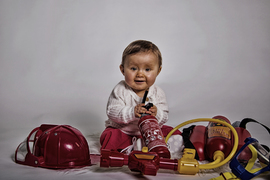 Baby Feuerwehrfrau