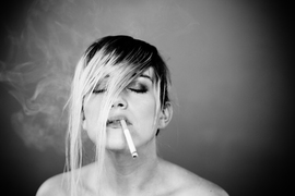 black and white portrait