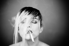 black and white portrait