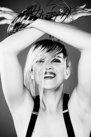 black and white portrait