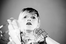 black and white portrait