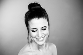 black and white portrait