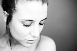 black and white portrait