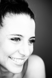 black and white portrait