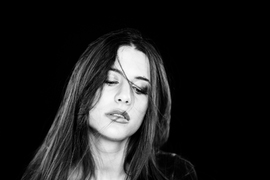 black and white portrait