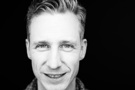 black and white portrait