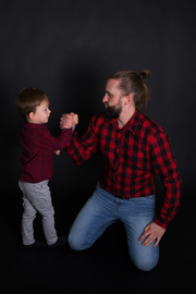 Familie Vati und Kind